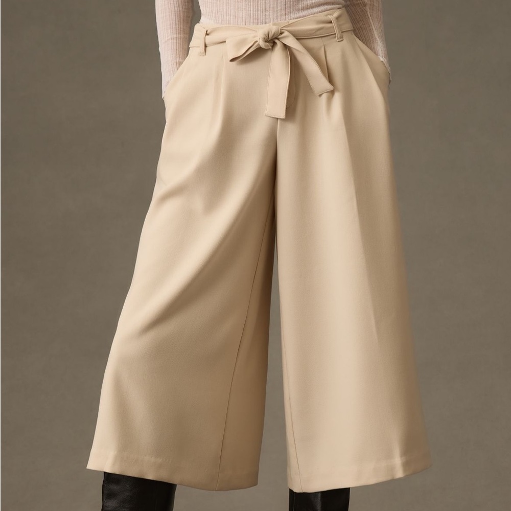 Maeve Tan Wide Leg Pants